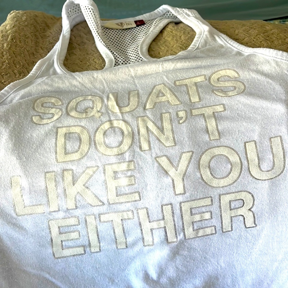 SO White Squats Don’t Like You Either Women’s Muscle Tank - Small